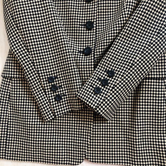 Vintage Laurel Escada Houndstooth Blazer size 36 - Picture 6 of 10